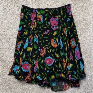 DVF Floral Silk Skirt
